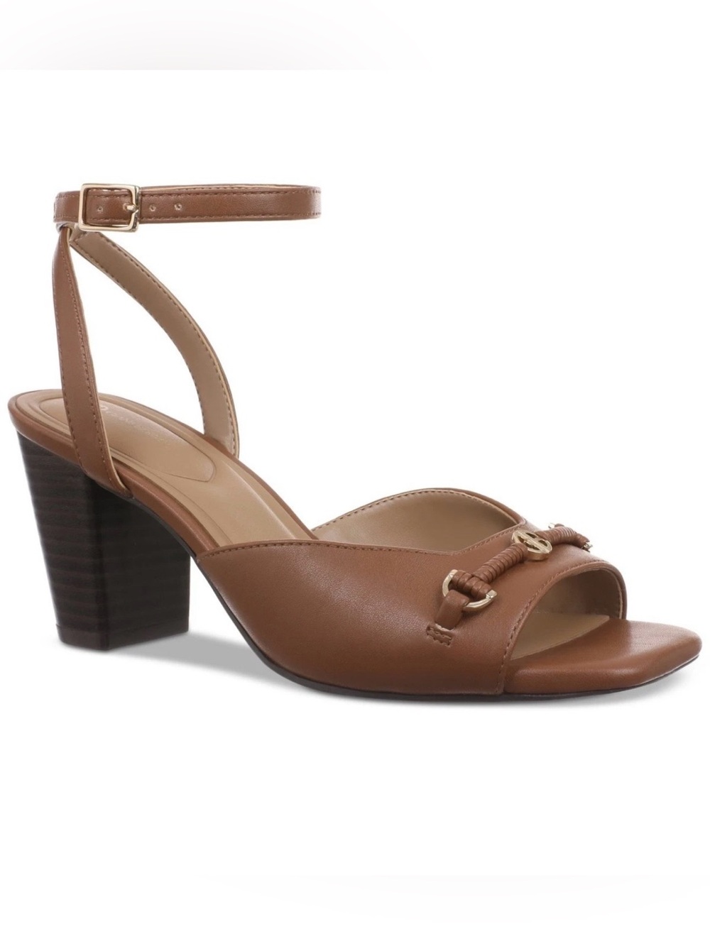 Giani Bernini Women's Giorgianna Block Heel Dress Sandals tobacco Brown